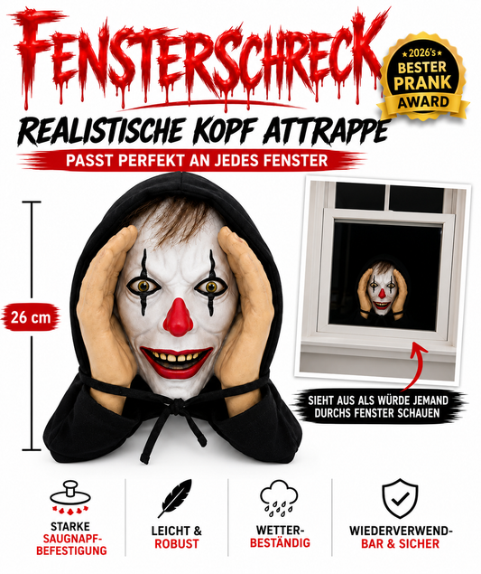 Fensterschreck "Clown"