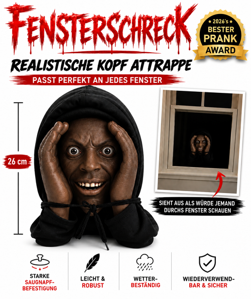 Fensterschreck "Dunkler Fremder"